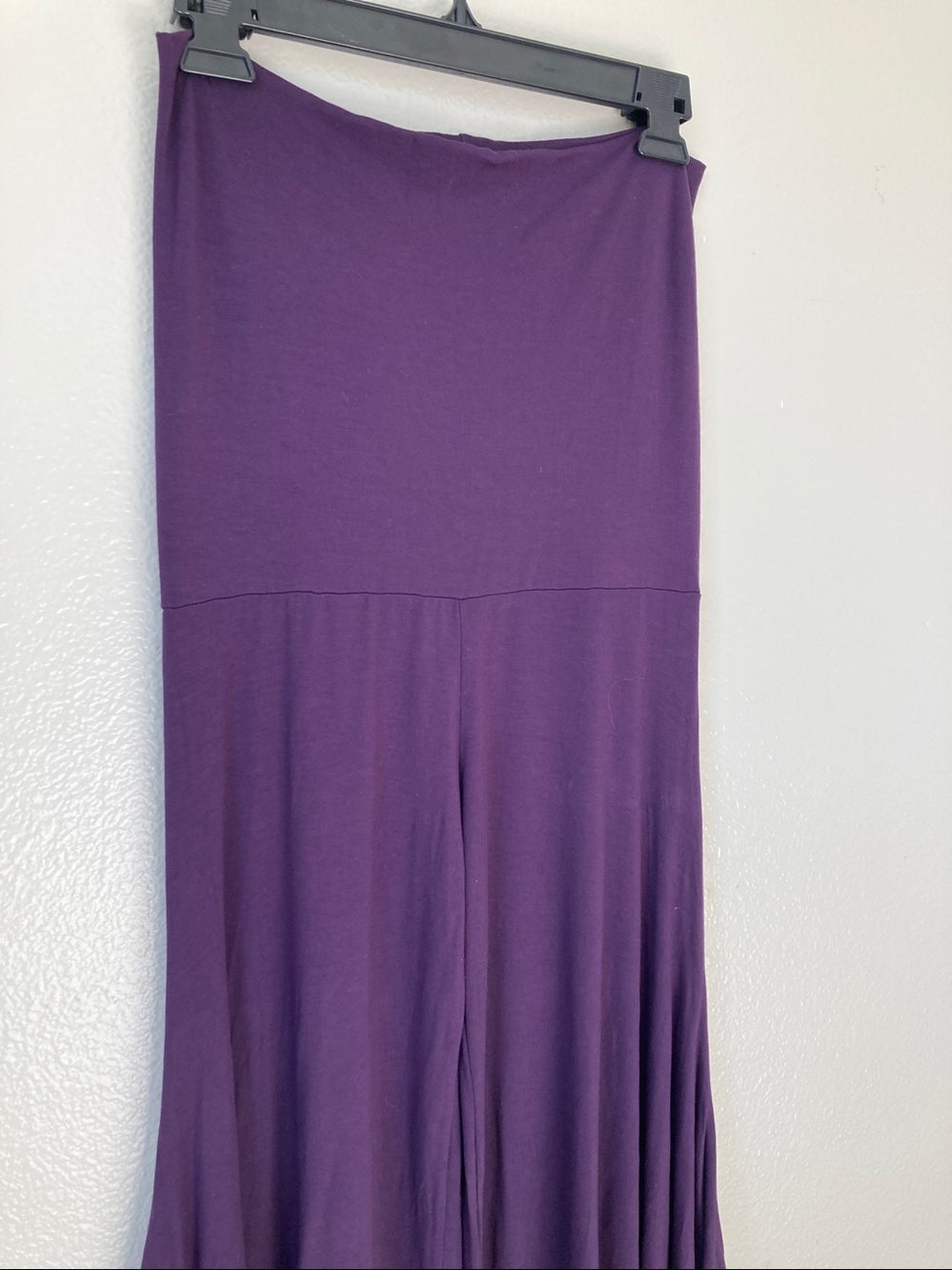 Om Gaia Tree Flow Pants foldover Flare Hem Festival Dance Flowy Wide leg sz M - Picture 5 of 15
